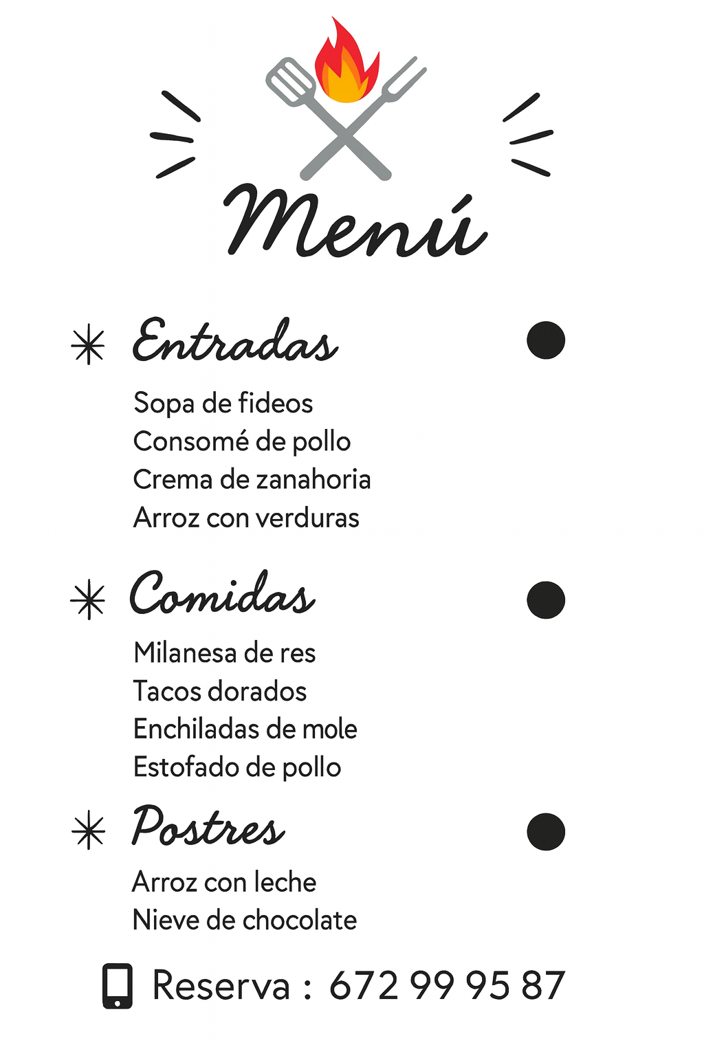 Menú del día